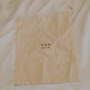 OAD NEW YORK  7X10in Cream Duster Bag. Useful,